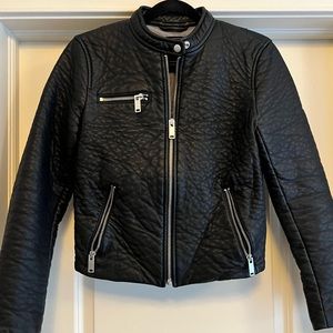 Faux Leather Moto Jacket
